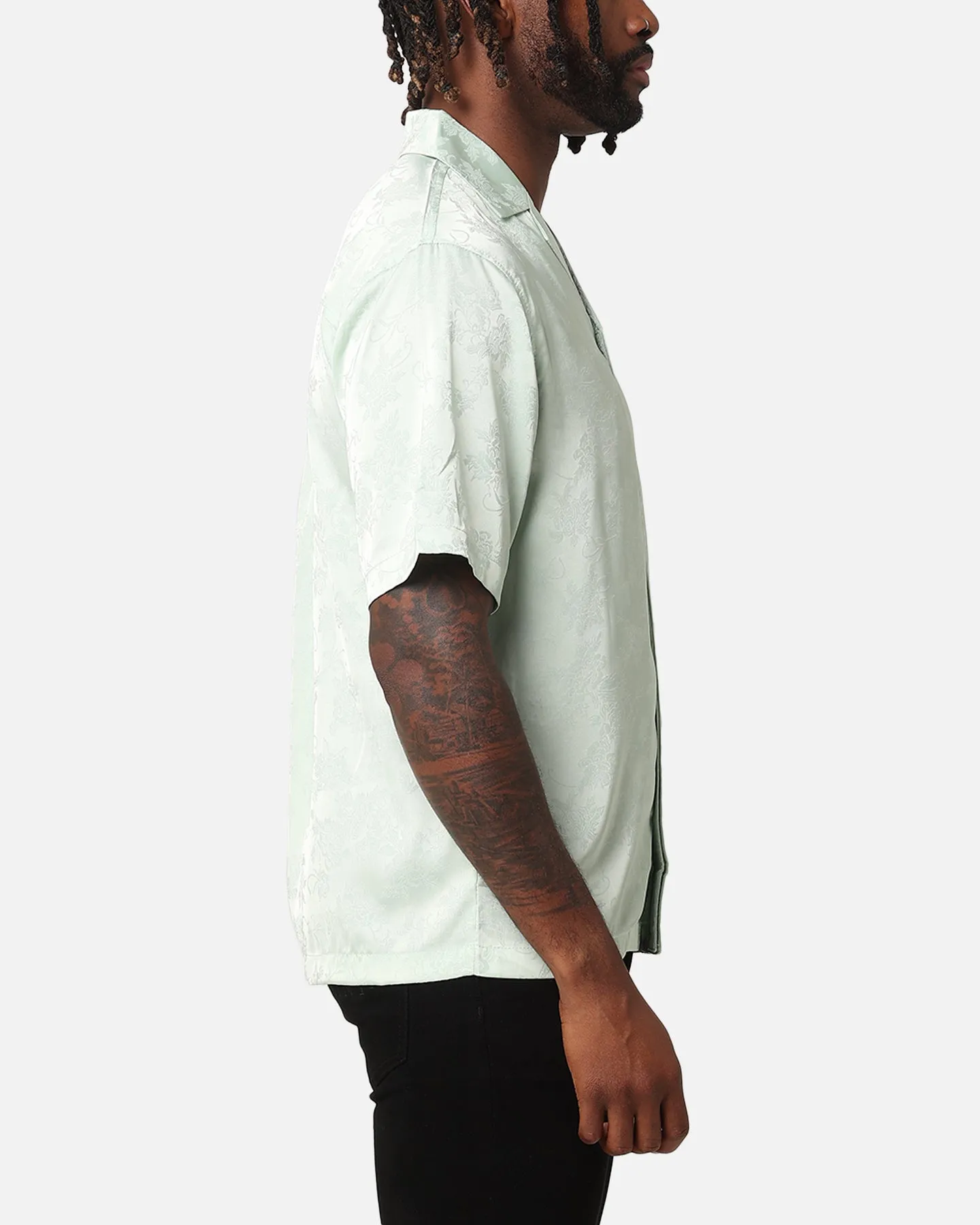 XXIII Carry Satin Button Up Shirt Sage Green sold by Culture Kings product image thumbnail 4