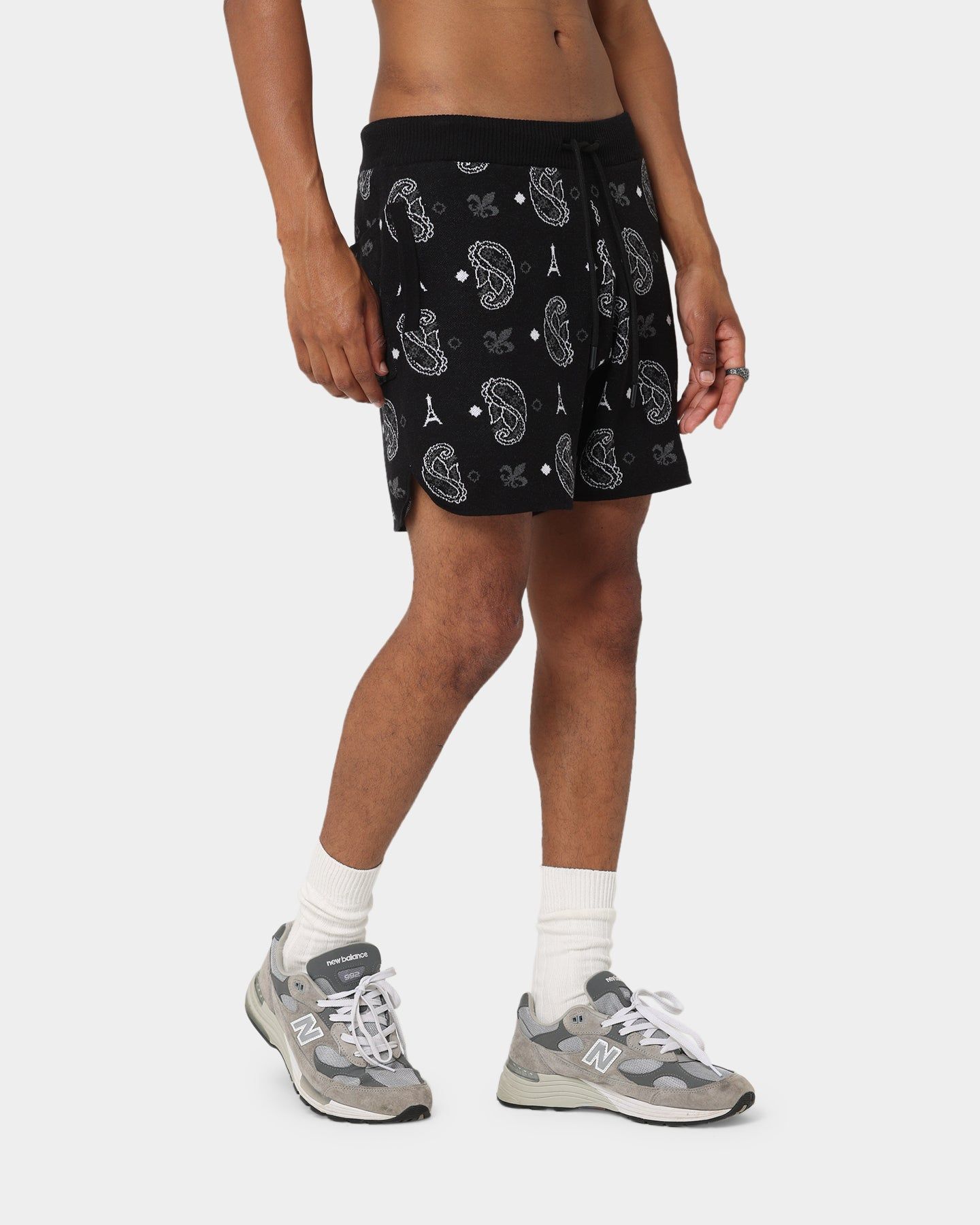 Carre Big Bandana Knitted Shorts Black sold by Culture Kings product image thumbnail 5