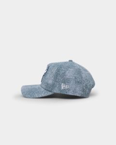 New Era Chicago Bulls 'Sky Blue Washed Suede' 9FORTY A-Frame Snapback Pastel Blue sold by Culture Kings