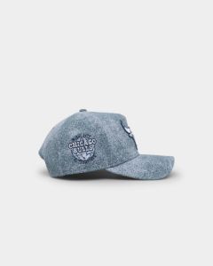 New Era Chicago Bulls 'Sky Blue Washed Suede' 9FORTY A-Frame Snapback Pastel Blue sold by Culture Kings