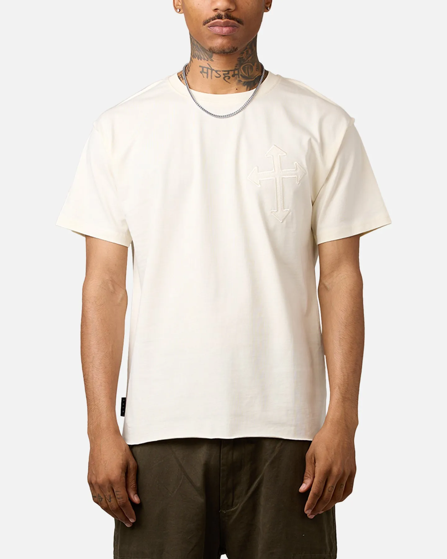 Saint Morta Sorrows Cut T-Shirt Off White sold by Culture Kings product image thumbnail 2