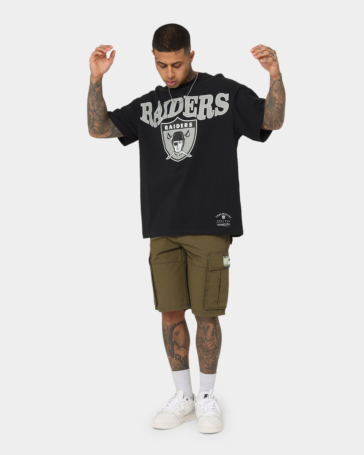 Mitchell & Ness Las Vegas Raiders Under Arch T-Shirt Black sold by Culture Kings product image thumbnail 2