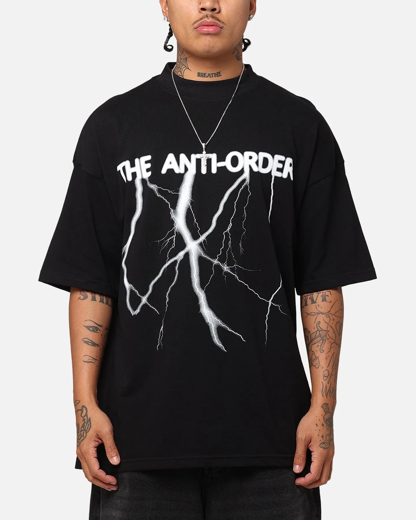 The Anti Order Voltage Mock Neck T-Shirt Black sold by Culture Kings