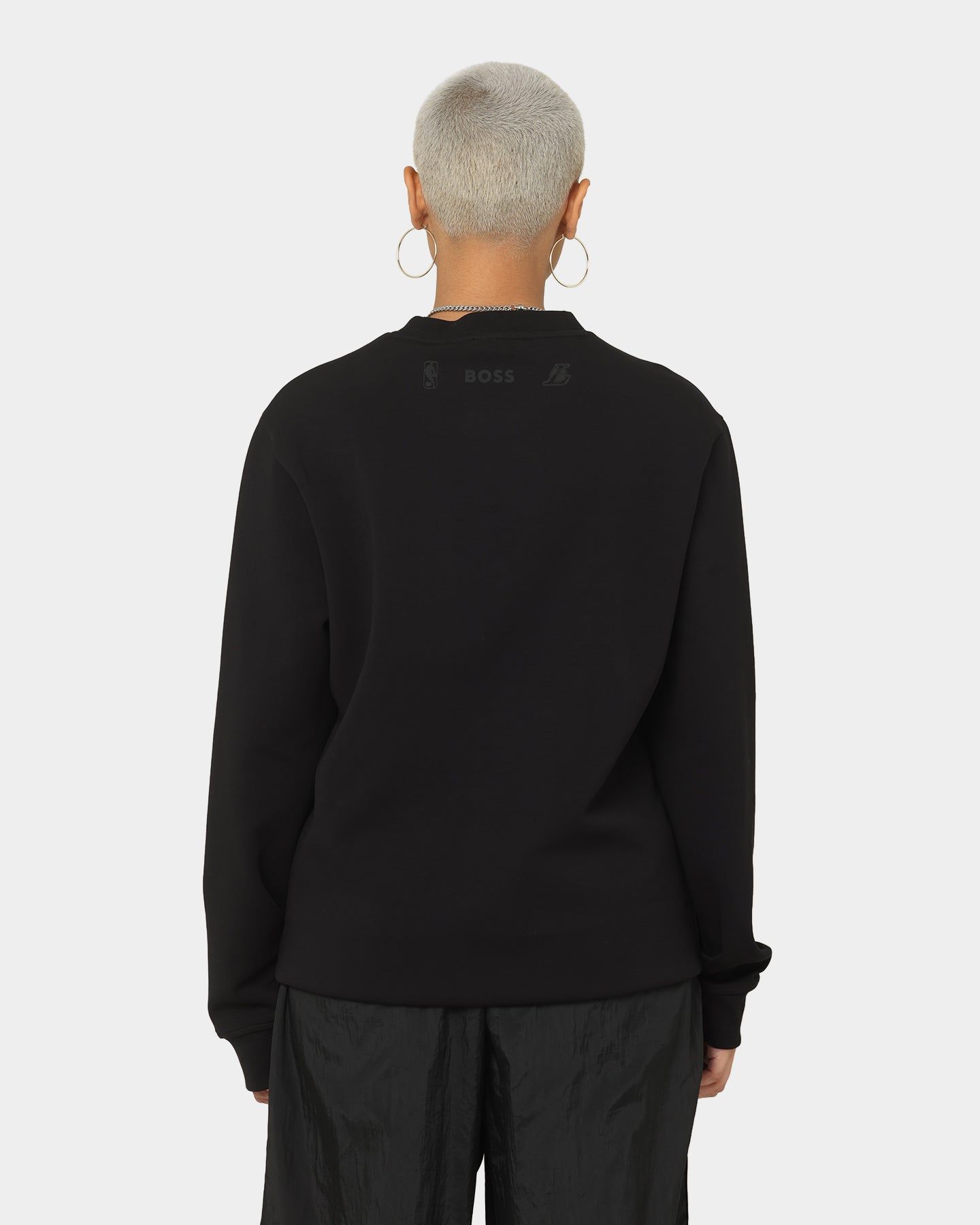 Hugo Boss Hugo Boss X NBA Basic Los Angeles Lakers Crewneck Sweatshirt Black sold by Culture Kings product image thumbnail 4