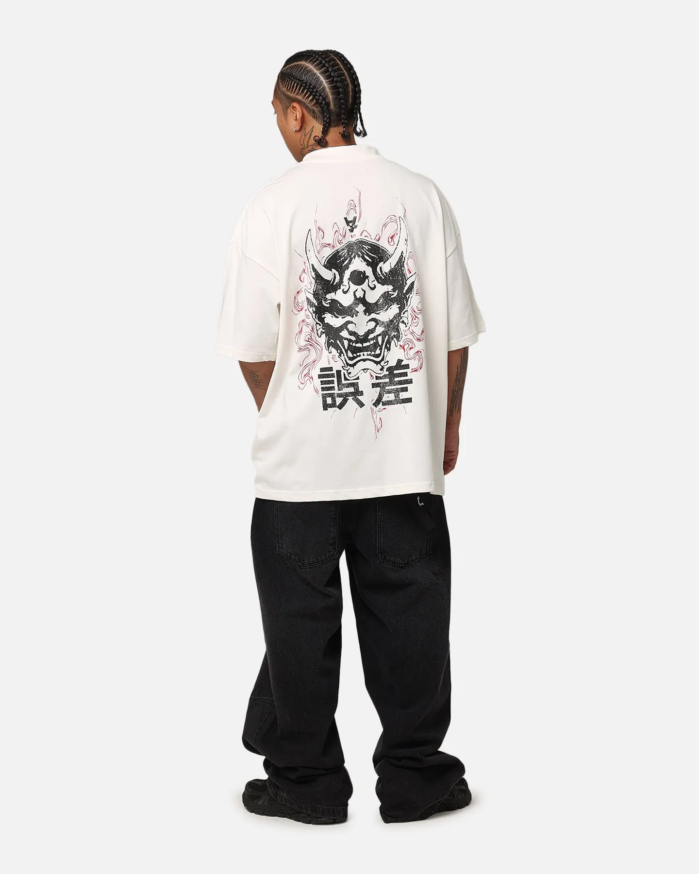 The Anti Order Oni Mockneck T-Shirt Off White sold by Culture Kings product image thumbnail 3