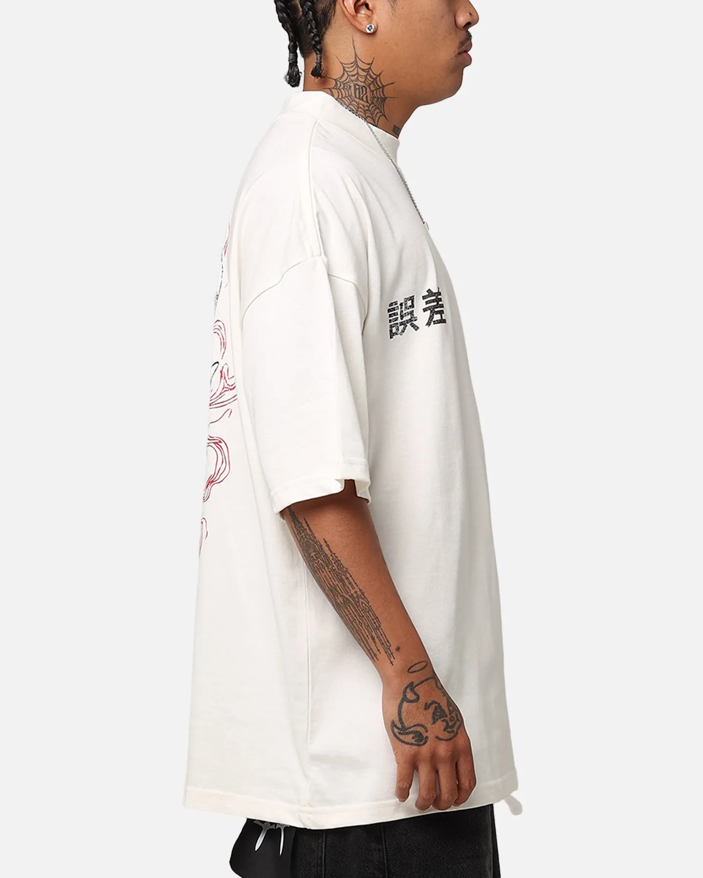The Anti Order Oni Mockneck T-Shirt Off White sold by Culture Kings product image thumbnail 5