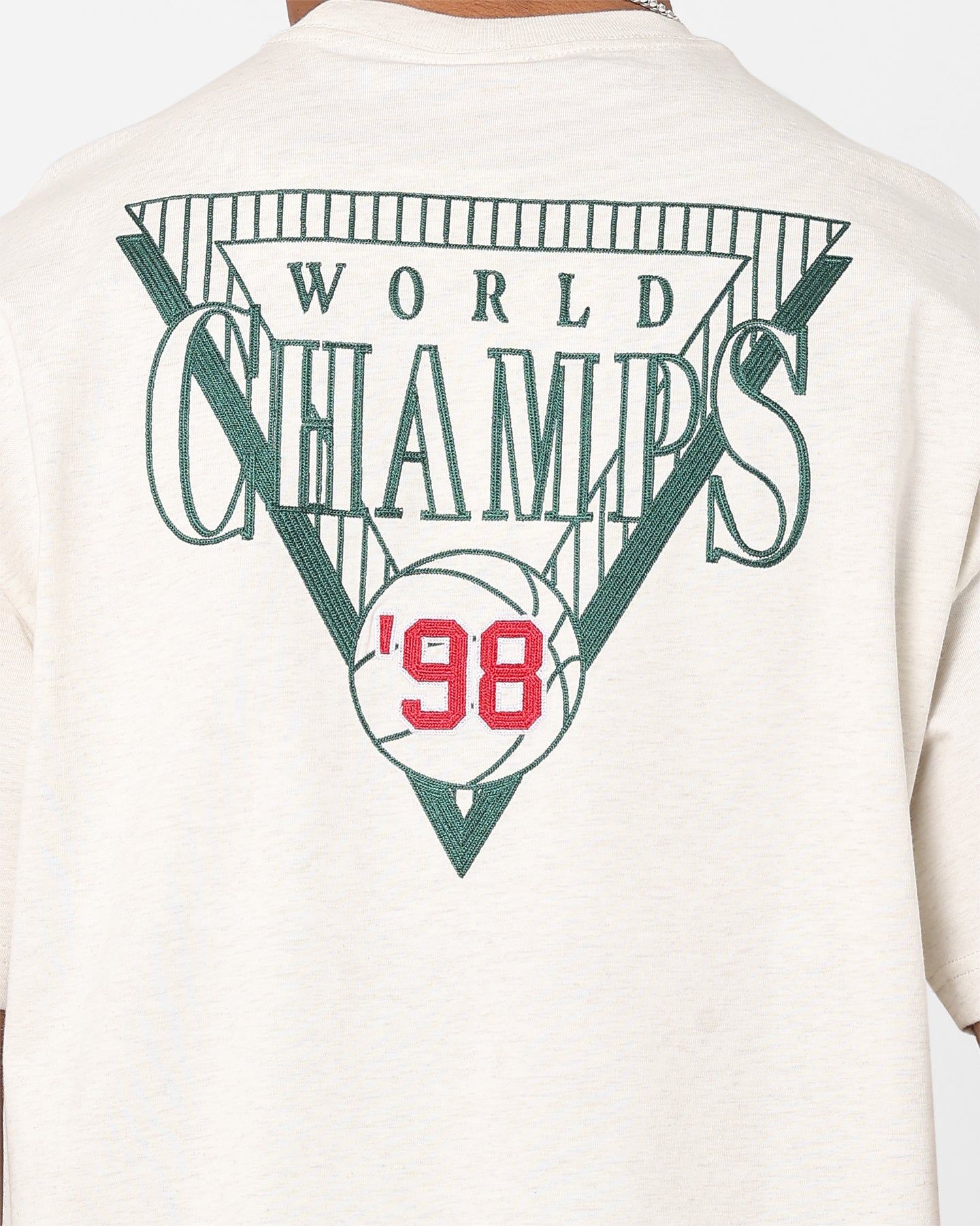 Mitchell & Ness Chicago Bulls '98 Champs T-Shirt White Marle sold by Culture Kings product image thumbnail 5