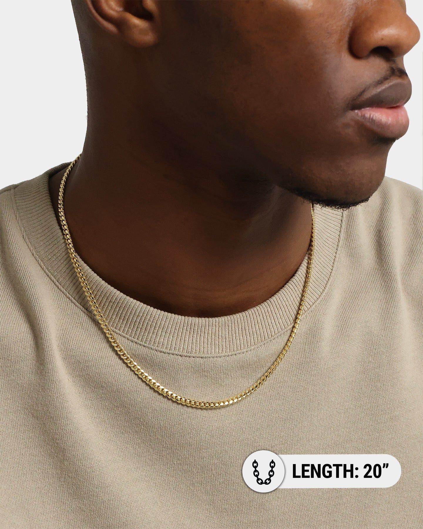 House Of Auric Cuban Link 4mm 20" Chain 18K Gold Vermeil sold by Culture Kings product image thumbnail 4