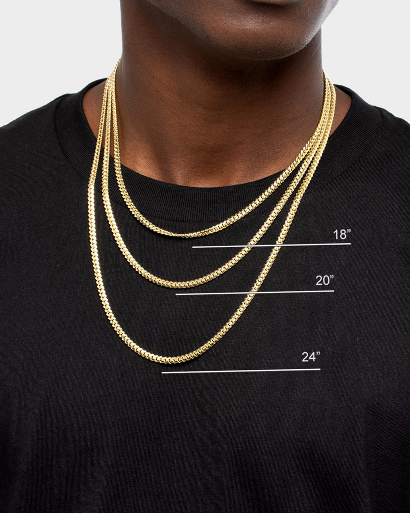 House Of Auric Cuban Link 4mm 20" Chain 18K Gold Vermeil sold by Culture Kings product image thumbnail 3