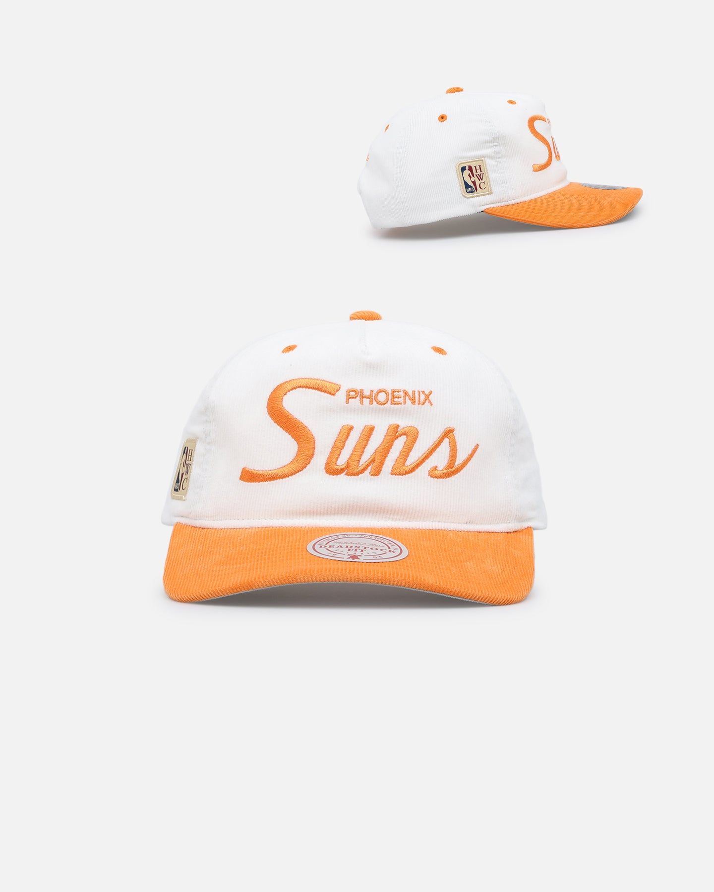 Mitchell & Ness Phoenix Suns 'Pastel Corduroy' Deadstock Snapback White Cream/Orange sold by Culture Kings