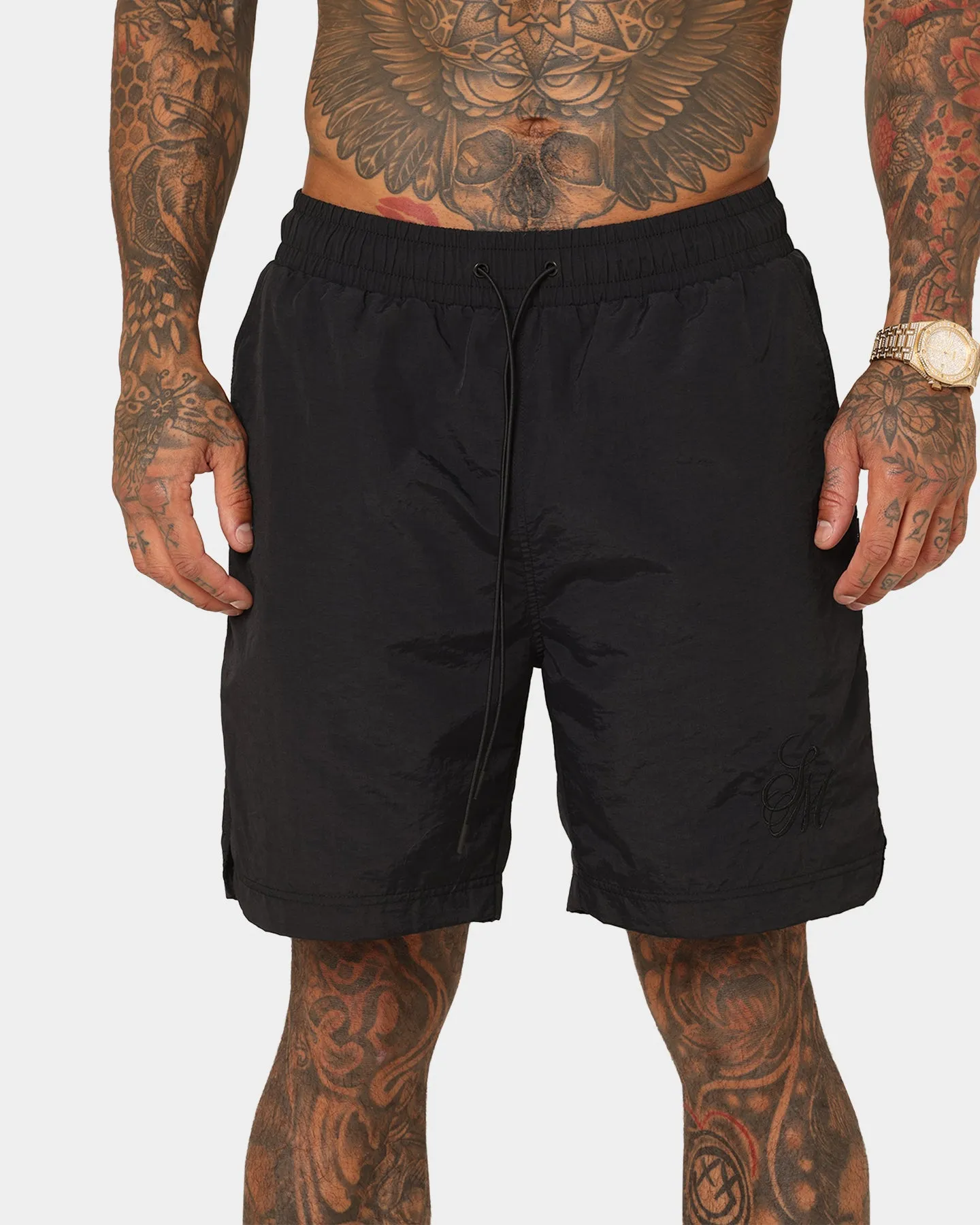 Saint Morta Timeless Beach Shorts Black sold by Culture Kings product image thumbnail 3
