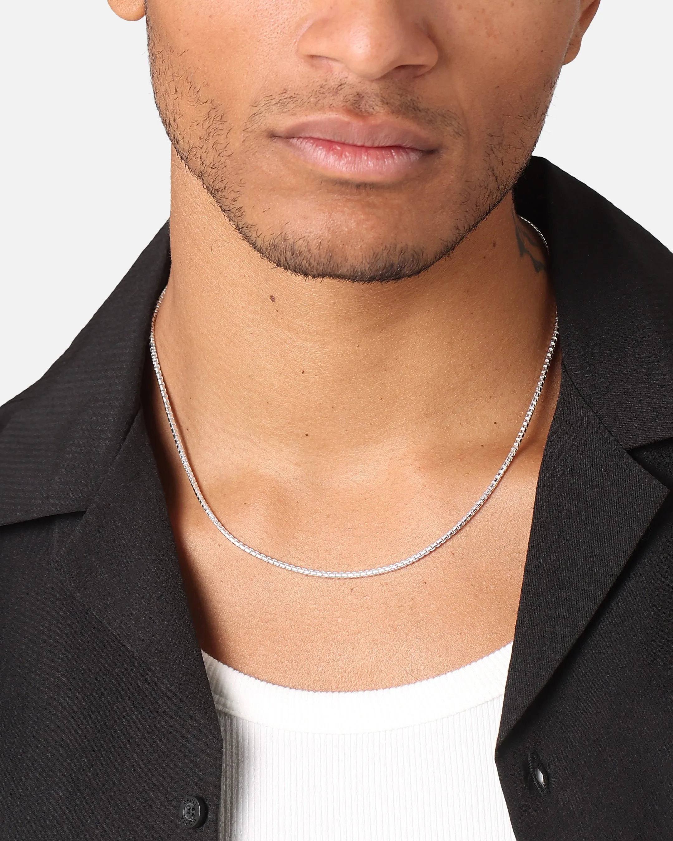 House Of Auric Rounded Box Chain Sterling Silver sold by Culture Kings