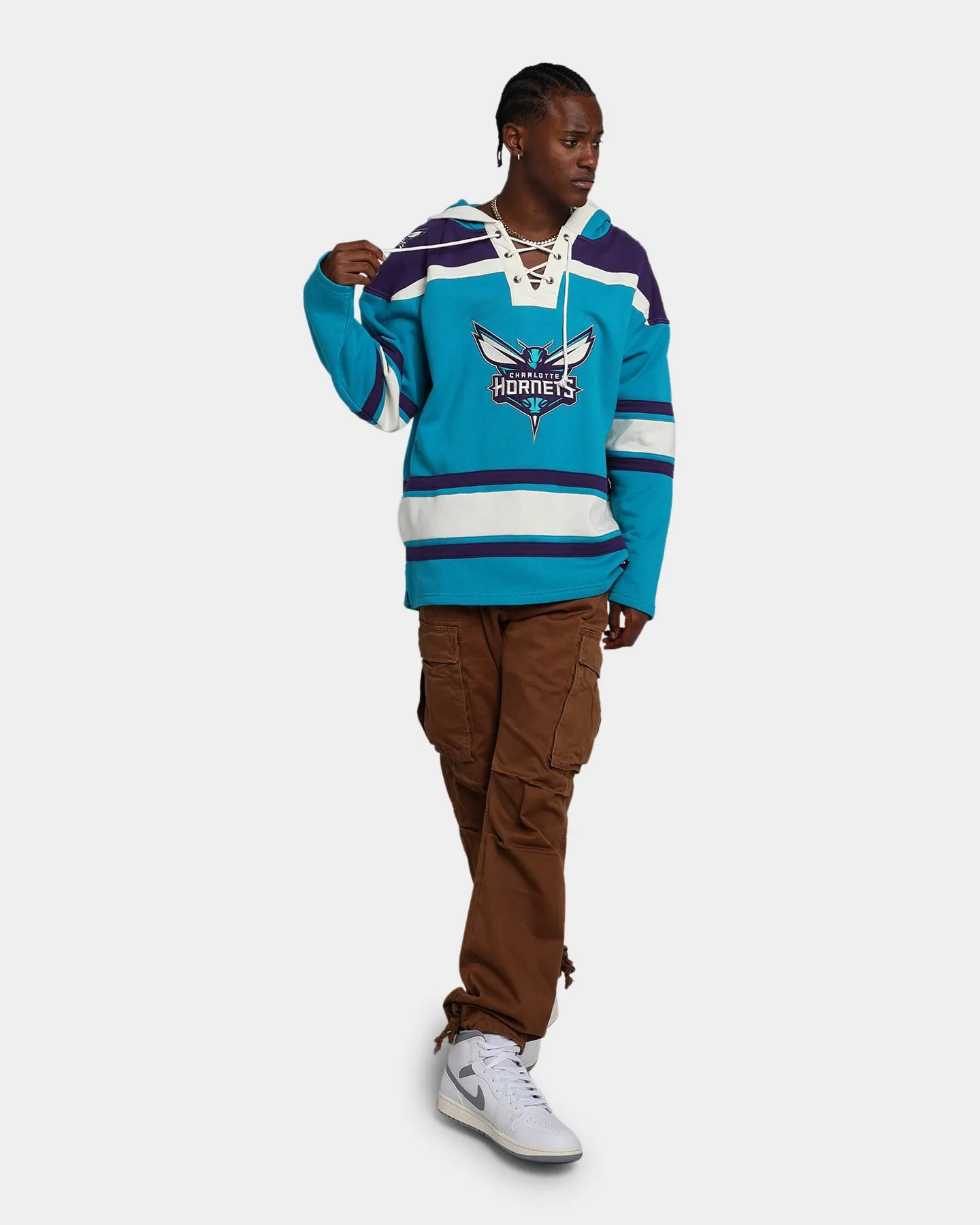 47 Brand Charlotte Hornets Superior Lacer Hoodie Neptune sold by Culture Kings product image thumbnail 2