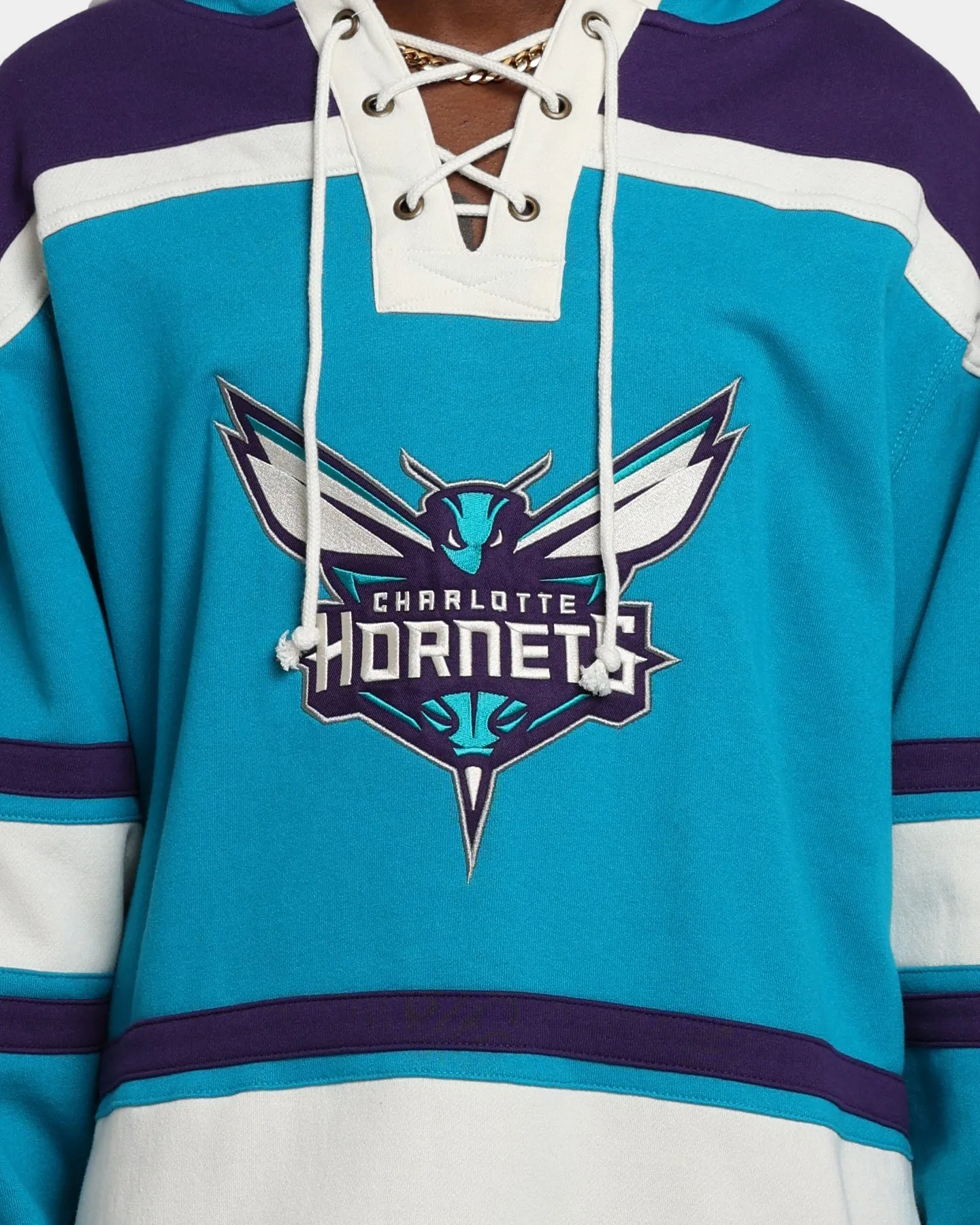 47 Brand Charlotte Hornets Superior Lacer Hoodie Neptune sold by Culture Kings product image thumbnail 3