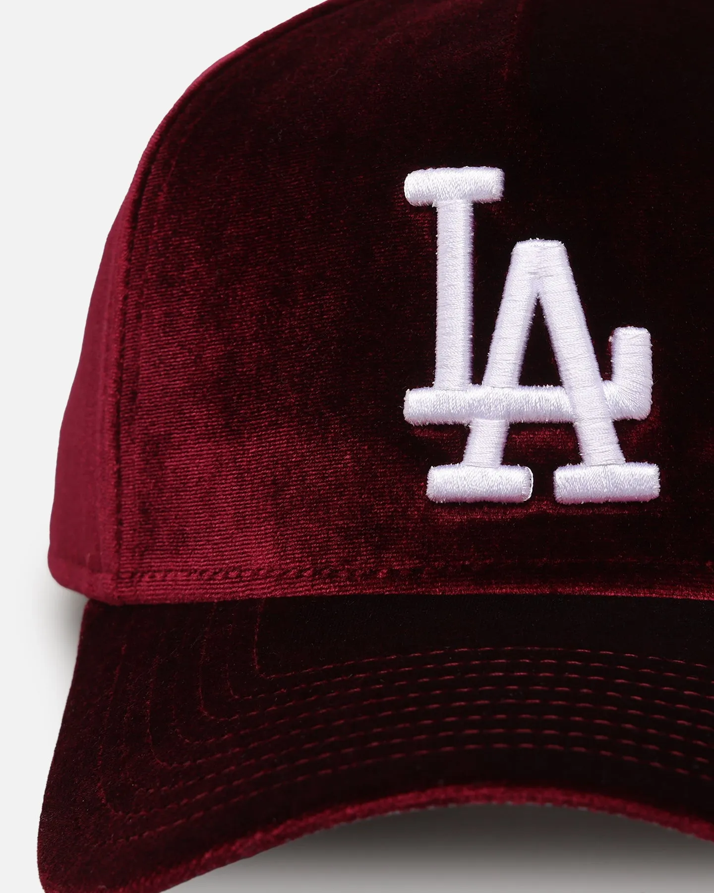 New Era Los Angeles Dodgers 'Velvet Dreams' 9FORTY A-Frame Snapback Maroon/Grey sold by Culture Kings product image thumbnail 2