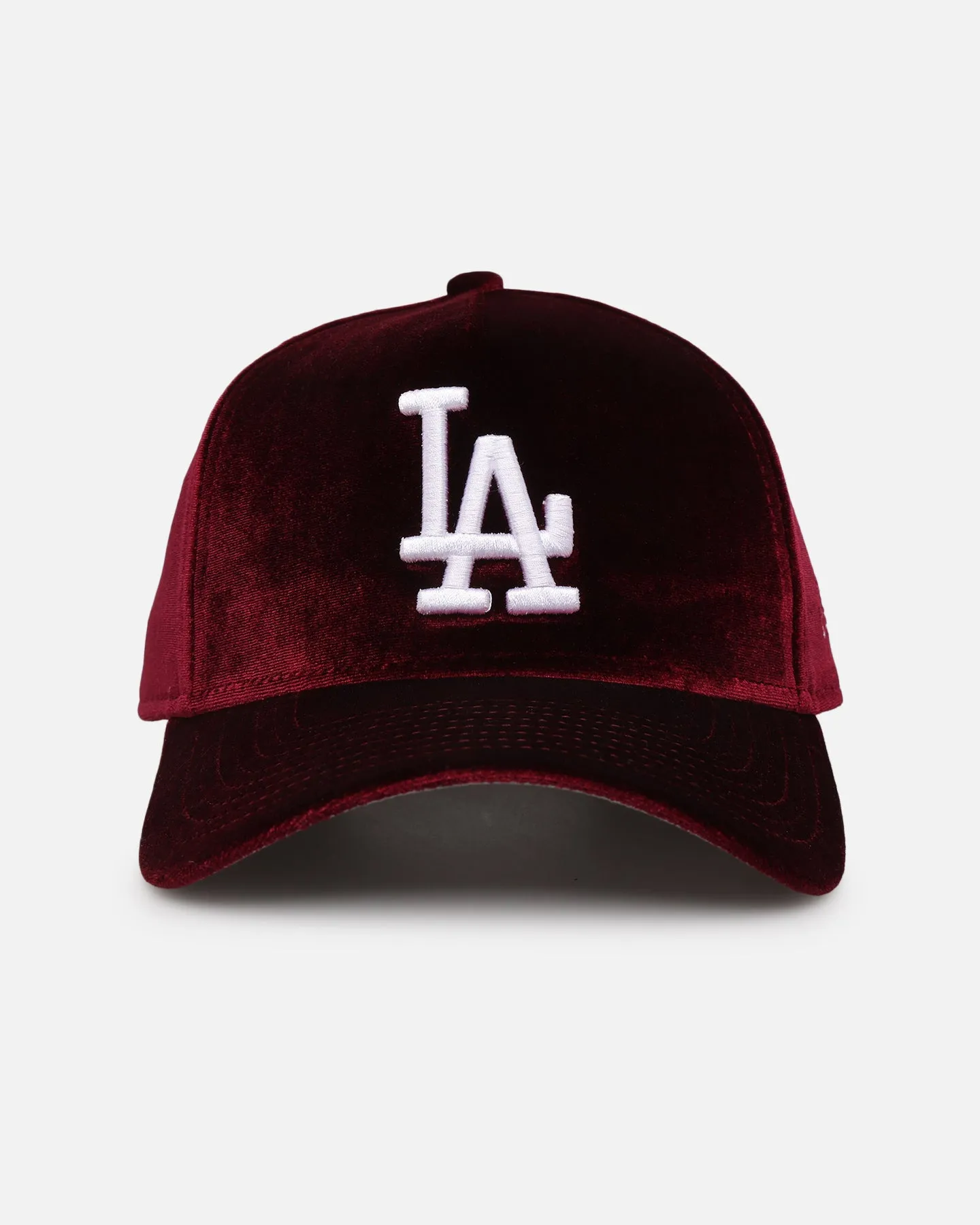 New Era Los Angeles Dodgers 'Velvet Dreams' 9FORTY A-Frame Snapback Maroon/Grey sold by Culture Kings