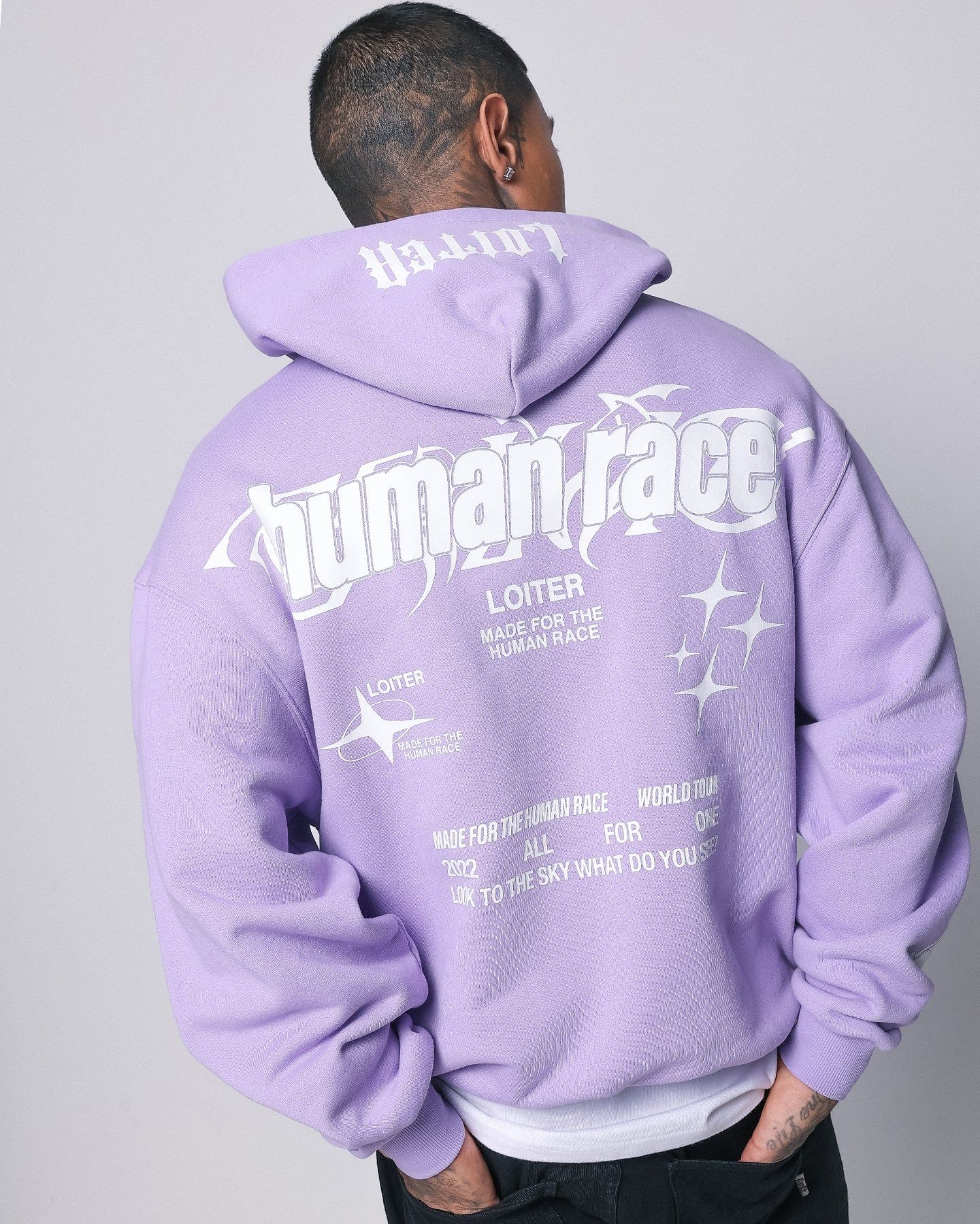 Loiter Rave Zip Hoodie Lilac sold by Culture Kings