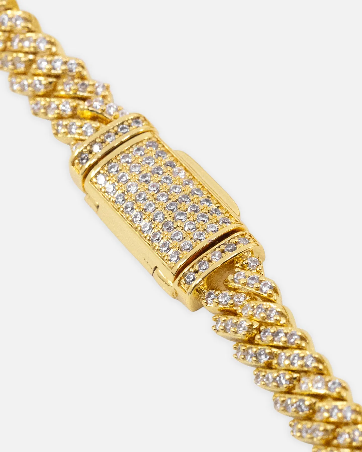 Saint Morta 6mm Iced Cuban Prong Bracelet Iced Gold sold by Culture Kings product image thumbnail 5