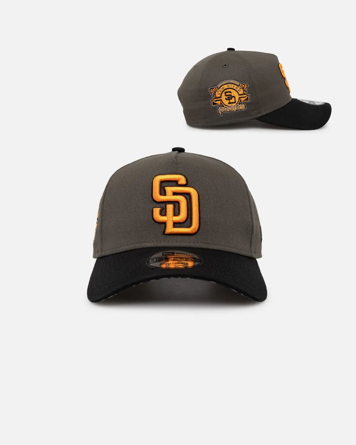 New Era San Diego Padres 'Legendary Charcoal' 9FORTY A-Frame Snapback Charcoal/Black sold by Culture Kings