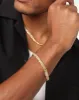 Saint Morta 6mm Iced Cuban Prong Bracelet Iced Gold sold by Culture Kings