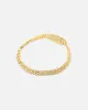 Saint Morta 6mm Iced Cuban Prong Bracelet Iced Gold sold by Culture Kings