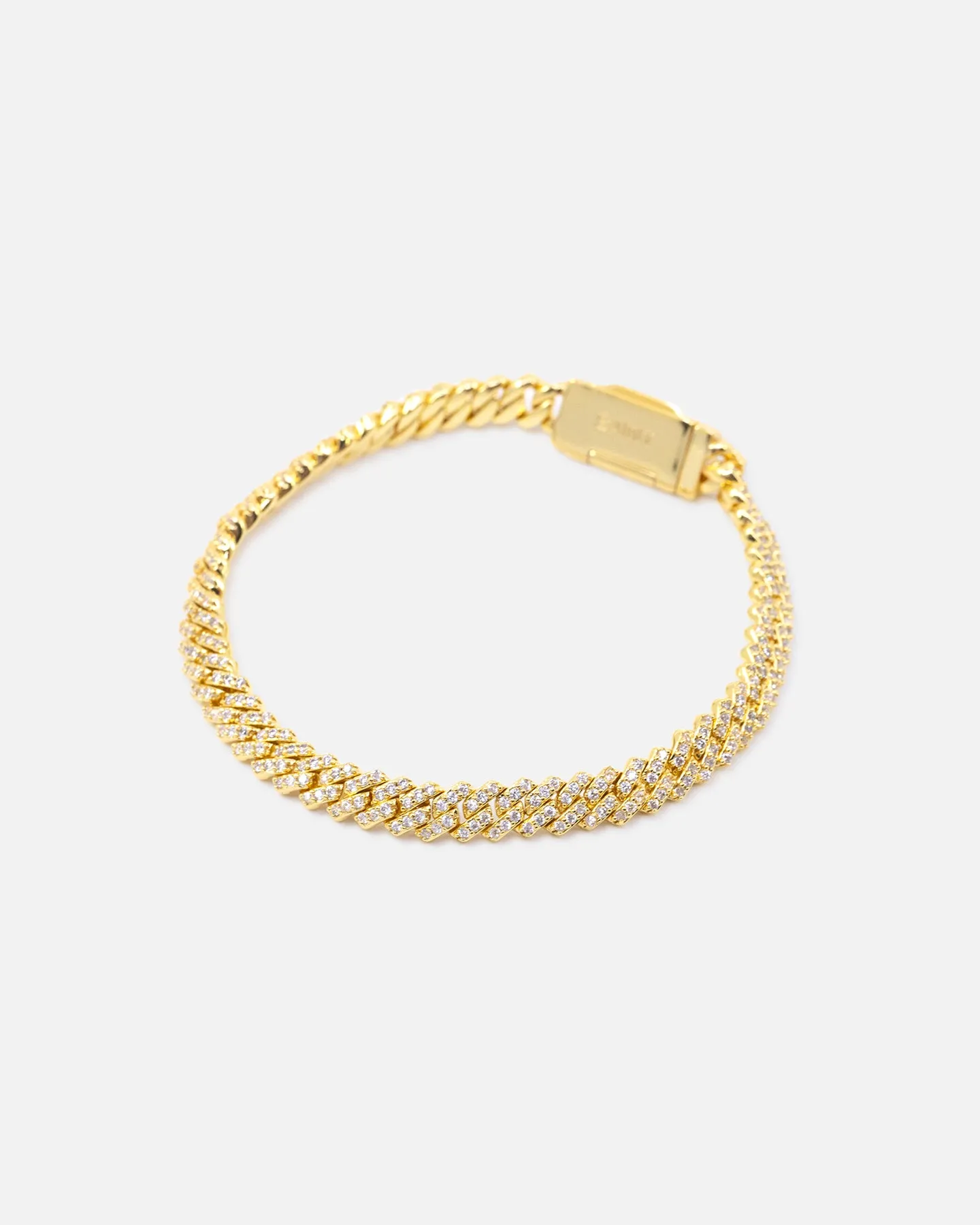 Saint Morta 6mm Iced Cuban Prong Bracelet Iced Gold sold by Culture Kings product image thumbnail 2