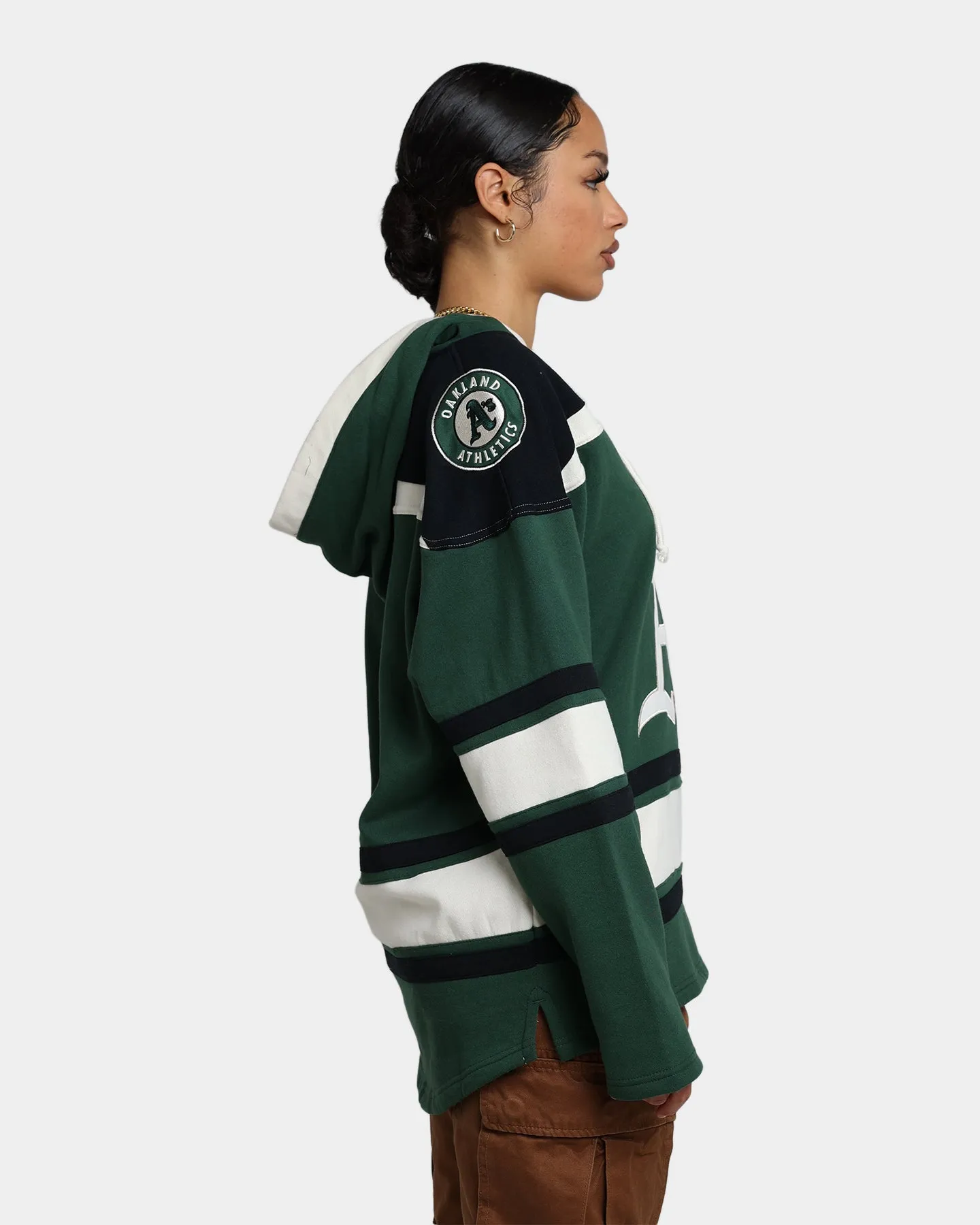 47 Brand Oakland Athletics Superior Lacer Hoodie Dark Green sold by Culture Kings product image thumbnail 5