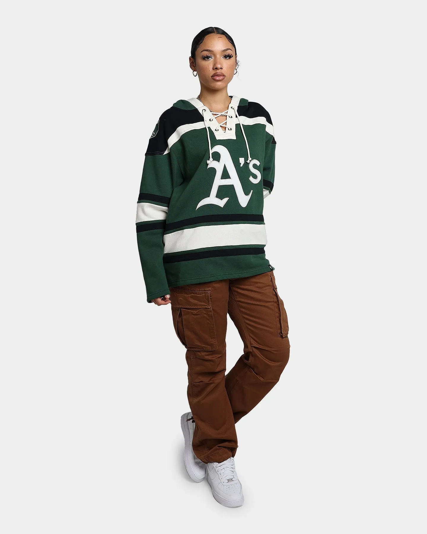 47 Brand Oakland Athletics Superior Lacer Hoodie Dark Green sold by Culture Kings product image thumbnail 2