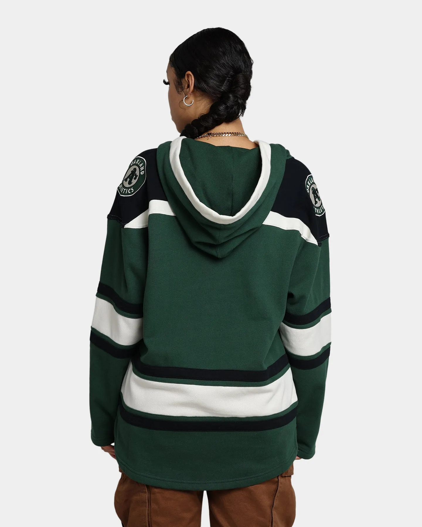 47 Brand Oakland Athletics Superior Lacer Hoodie Dark Green sold by Culture Kings product image thumbnail 4