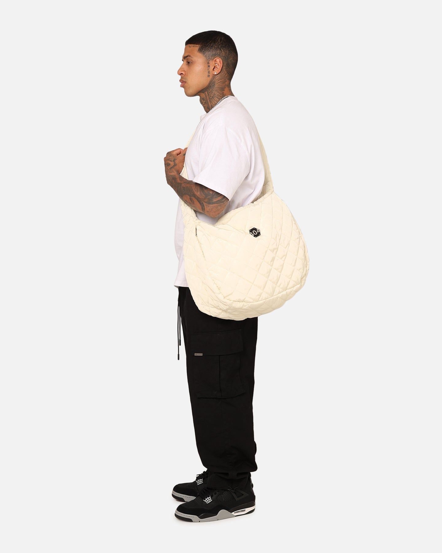 404 Quilted Side Bag Off White sold by Culture Kings