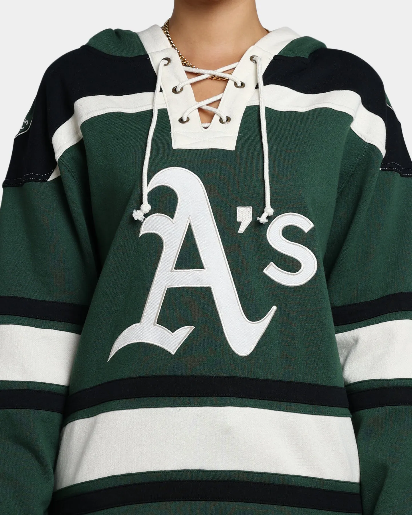 47 Brand Oakland Athletics Superior Lacer Hoodie Dark Green sold by Culture Kings product image thumbnail 3