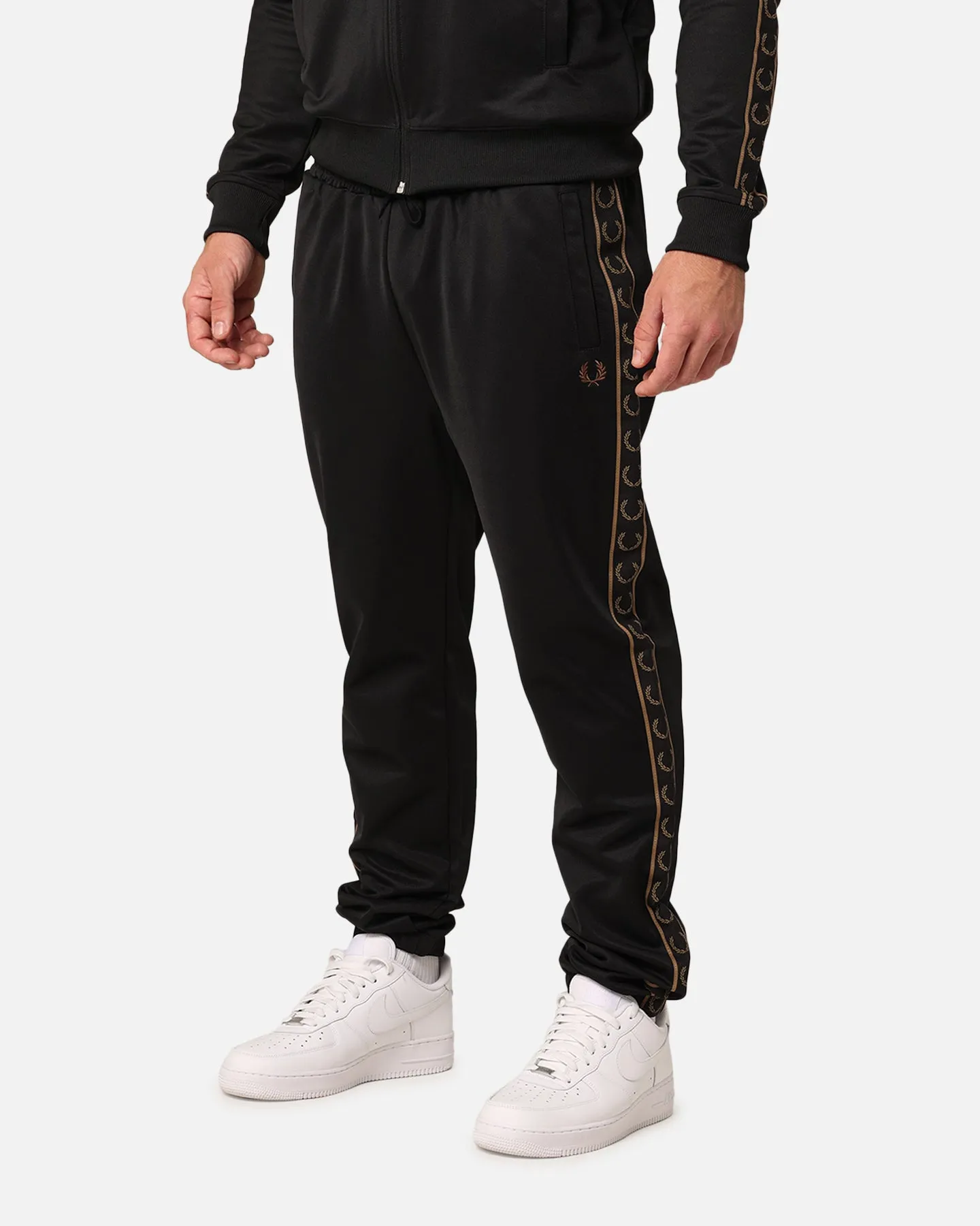 Fred Perry Contrast Tape Track Pants Black/Stone sold by Culture Kings