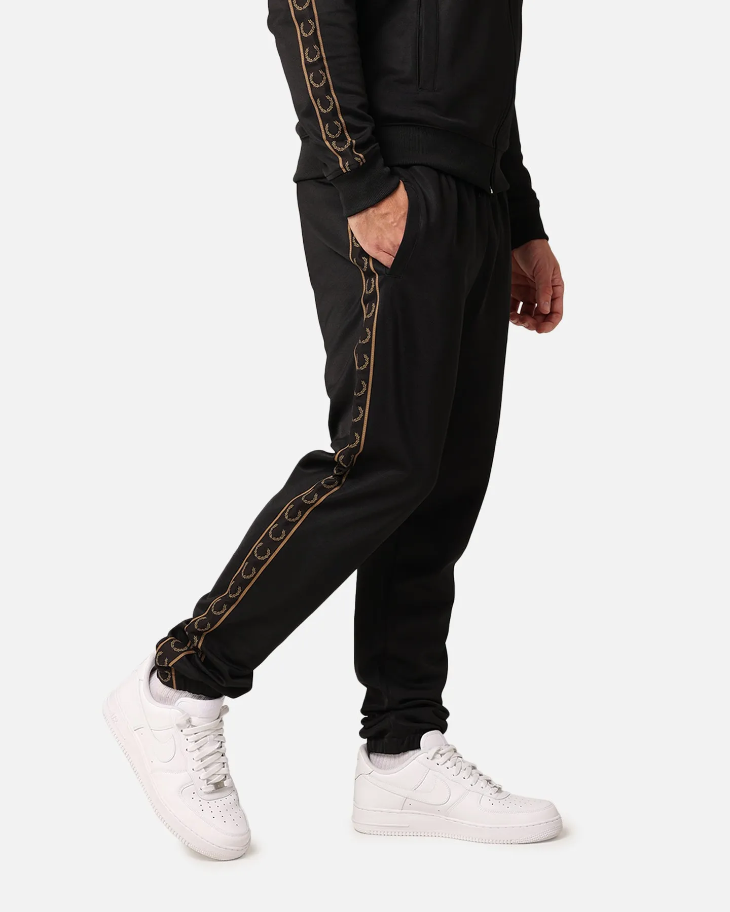 Fred Perry Contrast Tape Track Pants Black/Stone sold by Culture Kings product image thumbnail 5