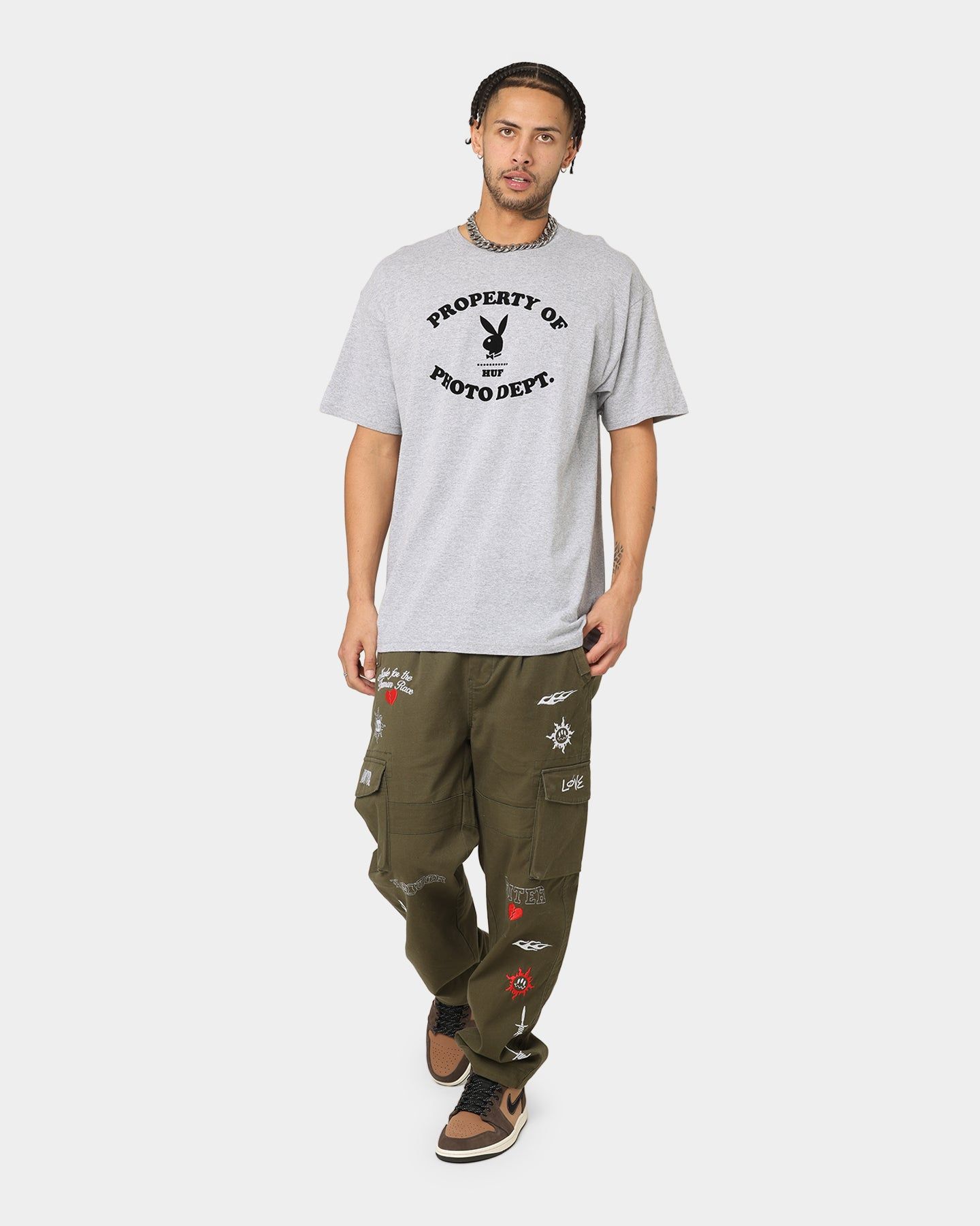 HUF X Playboy Photo Dept T-Shirt Grey Heather sold by Culture Kings product image thumbnail 8