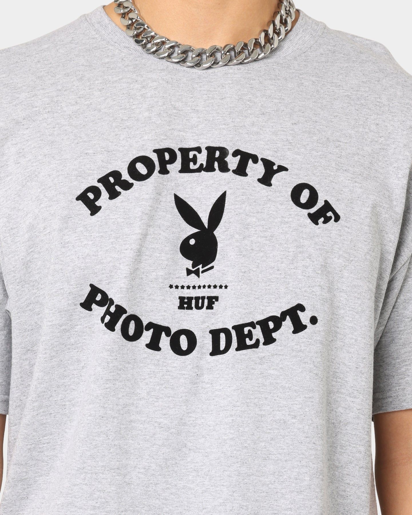 HUF X Playboy Photo Dept T-Shirt Grey Heather sold by Culture Kings product image thumbnail 3