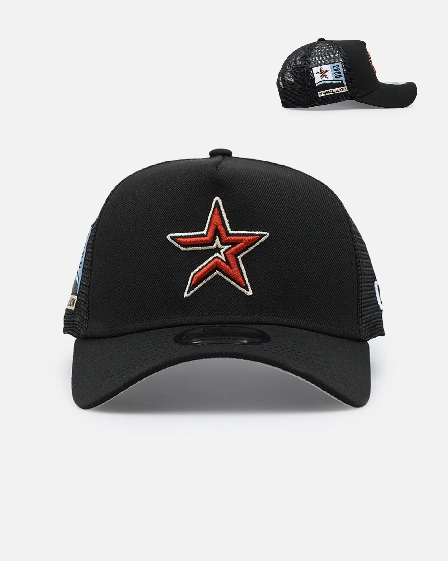 New Era Houston Astros 9FORTY A-Frame Trucker Snapback OTC sold by Culture Kings
