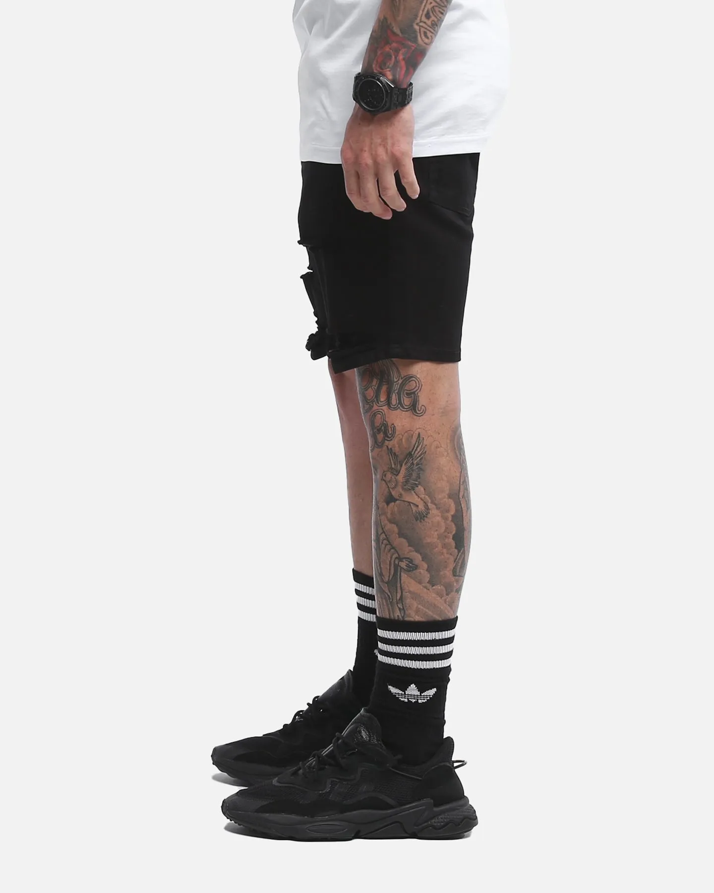 Saint Morta Thrashed Shorts Jet Black sold by Culture Kings product image thumbnail 4