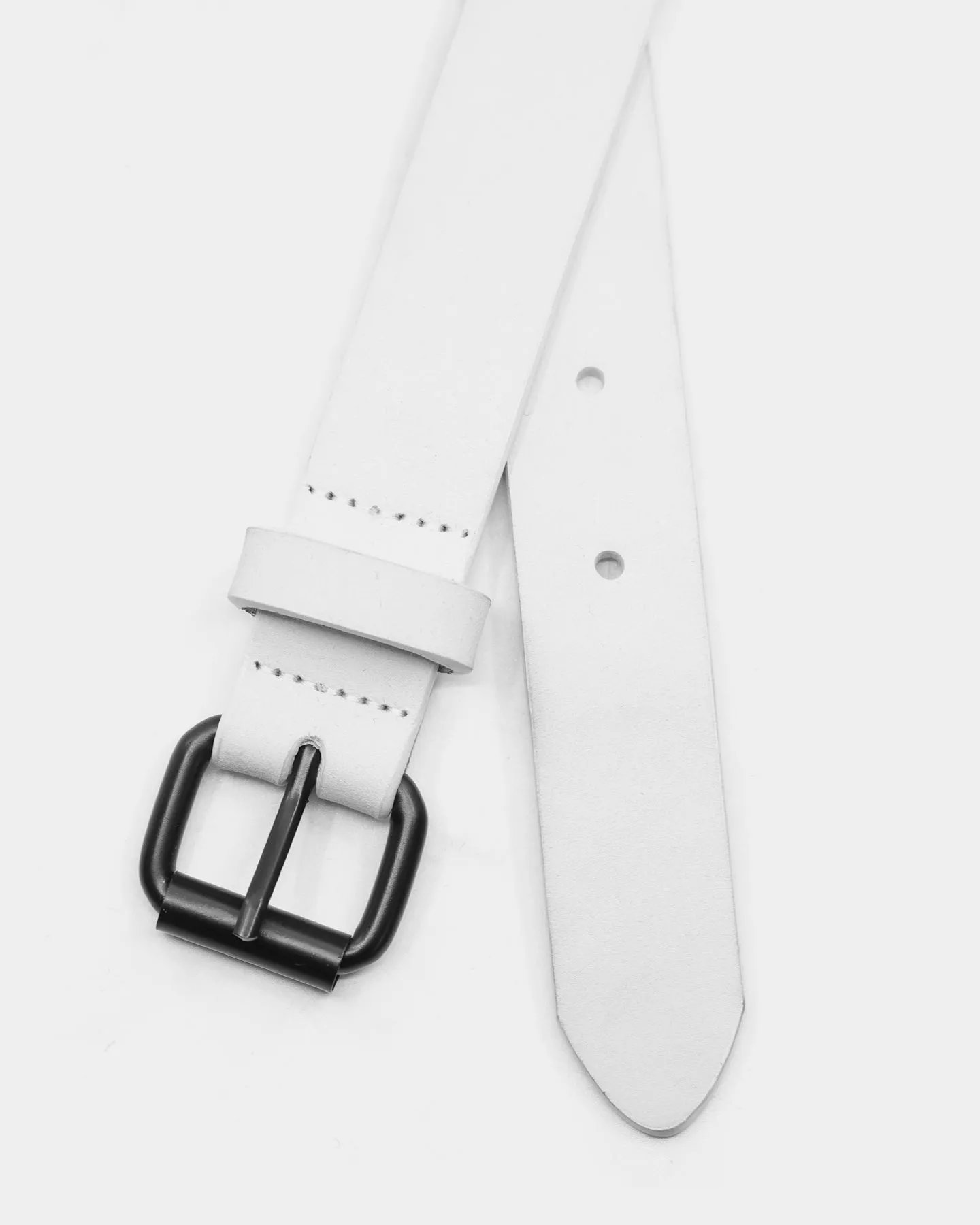 Saint Morta Men's Skinny Belt White sold by Culture Kings product image thumbnail 4