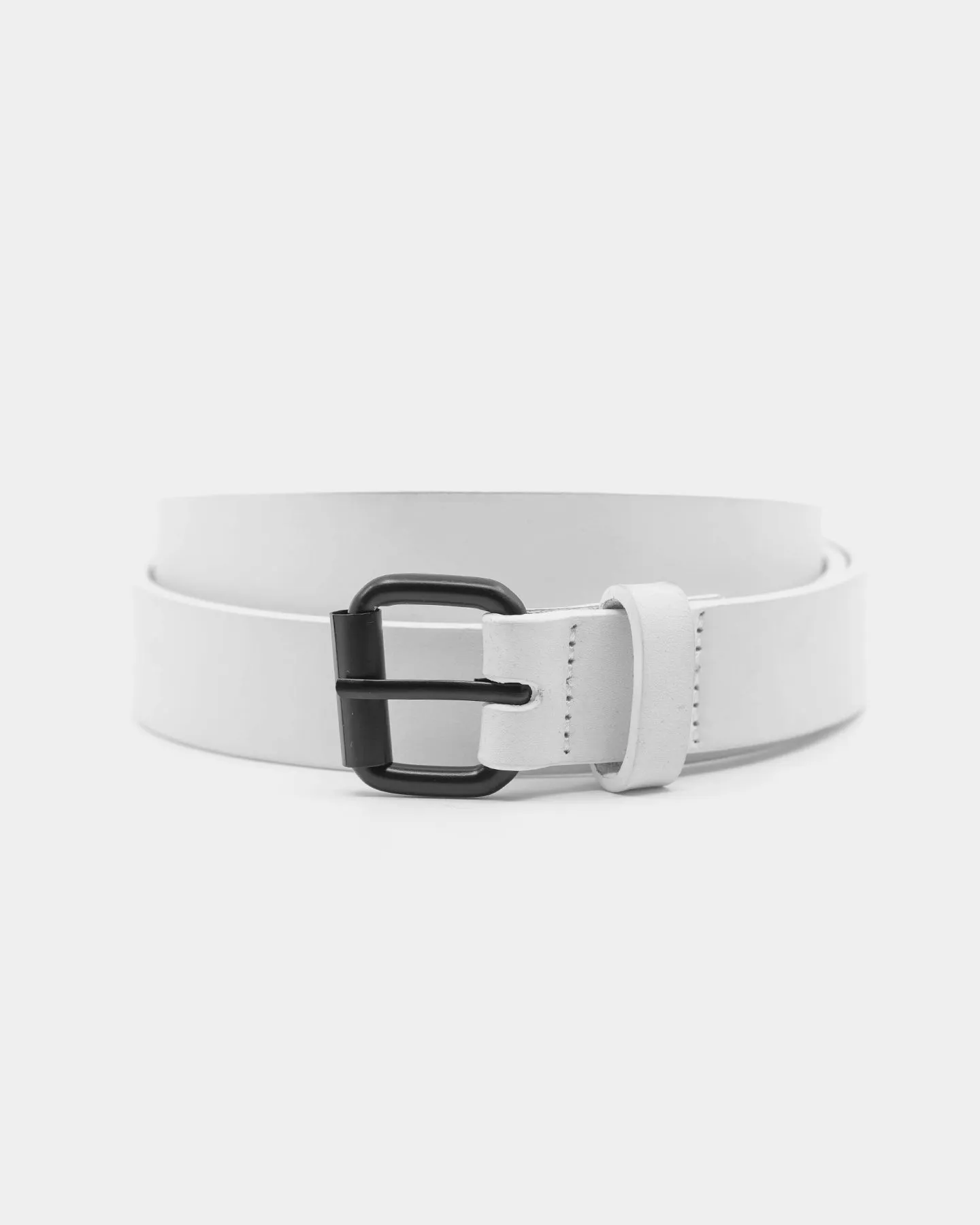 Saint Morta Men's Skinny Belt White sold by Culture Kings