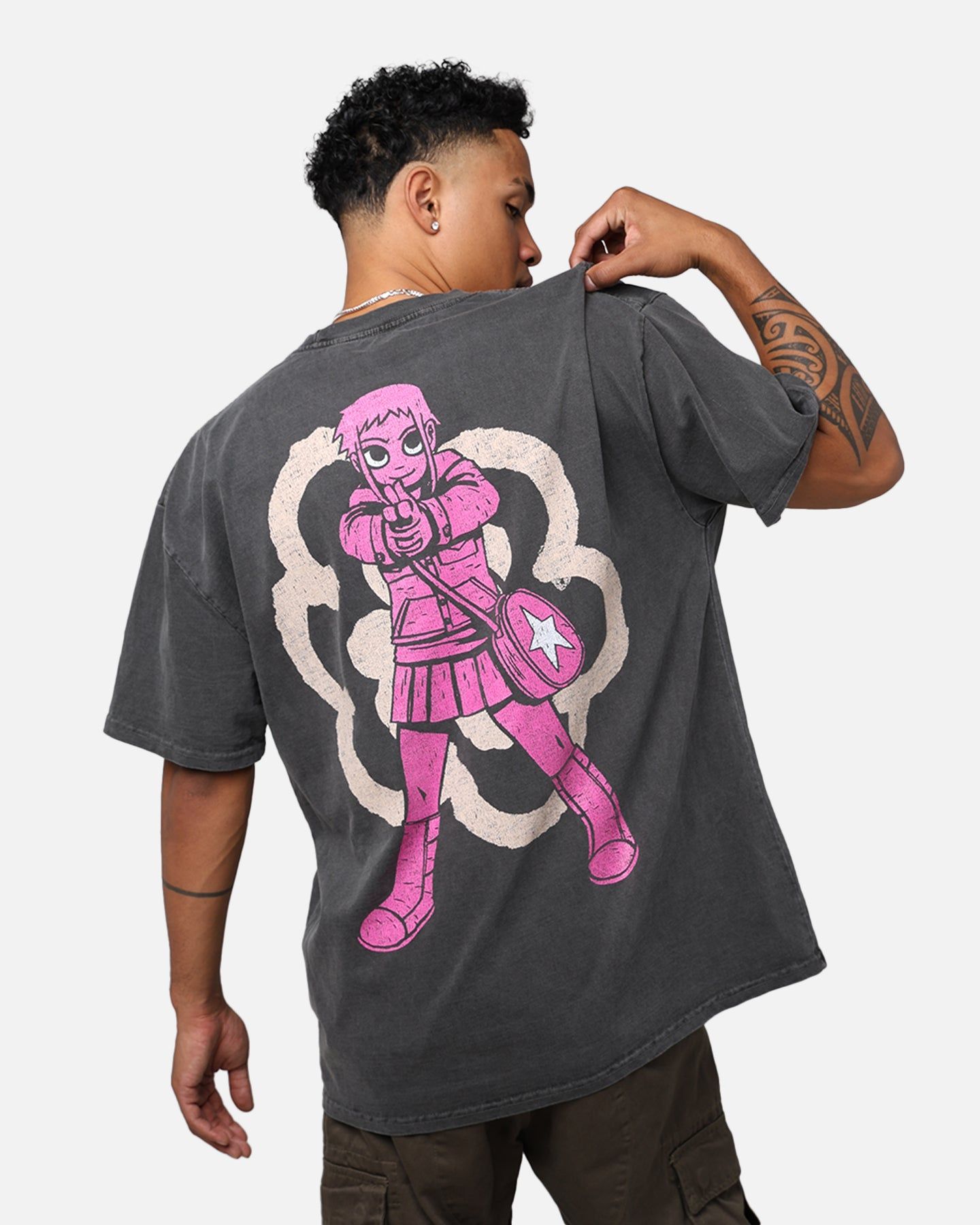 American Thrift X Scott Pilgrim Ramona Flowers Heavyweight Vintage T-Shirt Black Wash sold by Culture Kings product image thumbnail 2