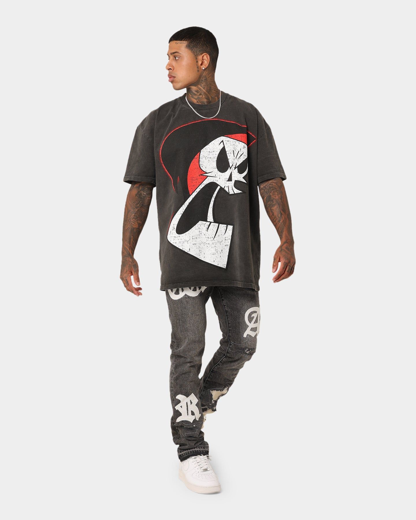 American Thrift X Cartoon Network Grim Heavyweight Vintage T-Shirt Black Wash sold by Culture Kings product image thumbnail 11