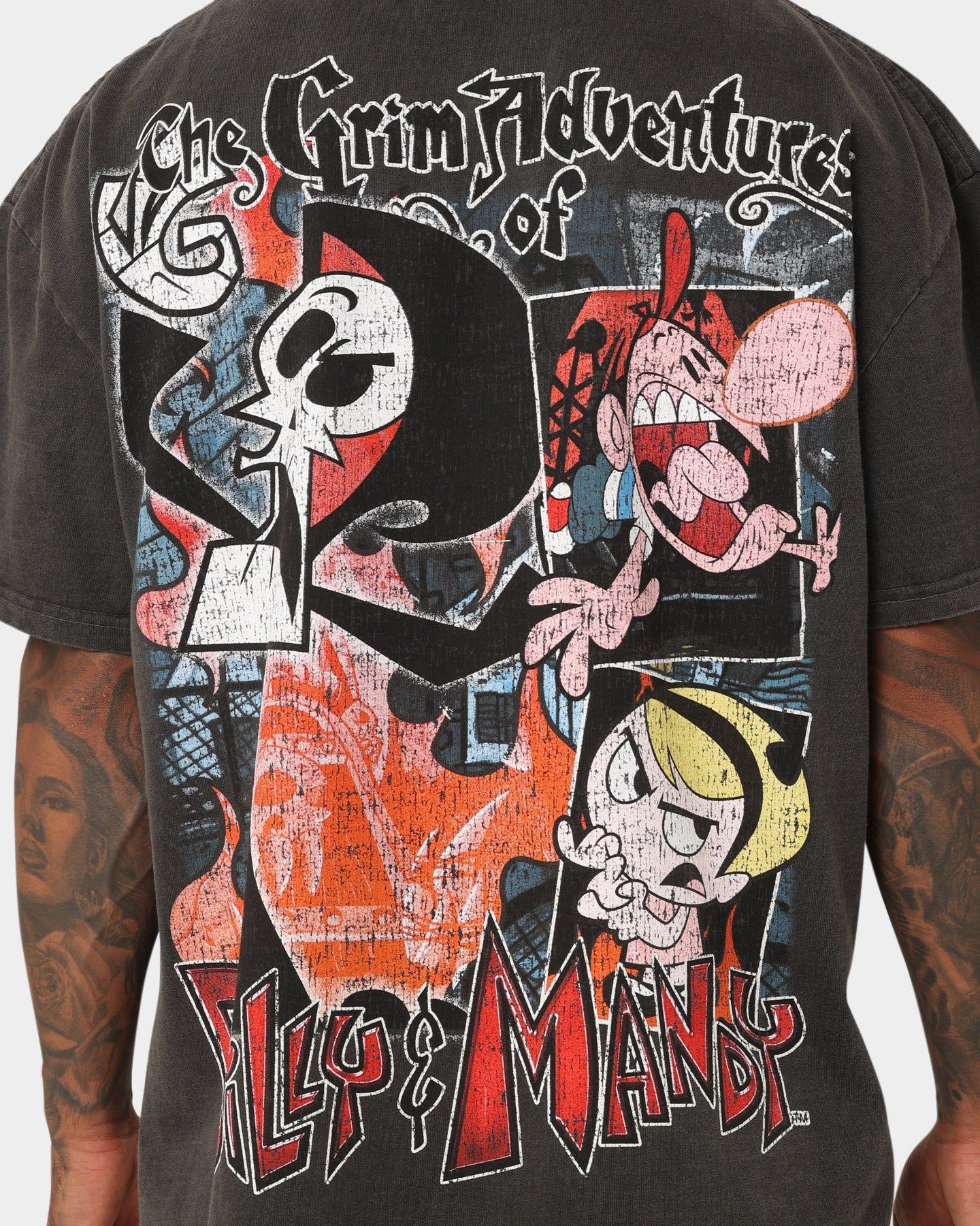 American Thrift X Cartoon Network Grim Heavyweight Vintage T-Shirt Black Wash sold by Culture Kings product image thumbnail 8