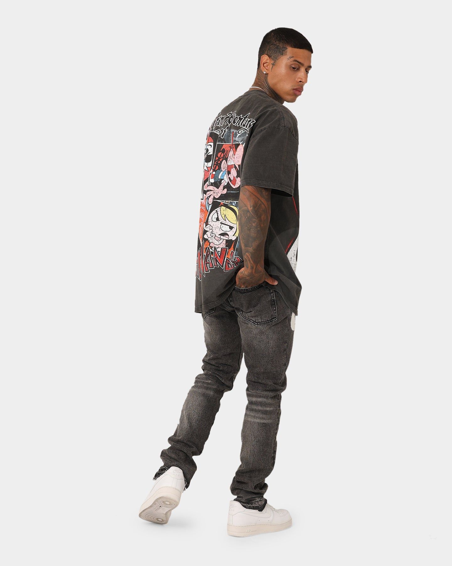 American Thrift X Cartoon Network Grim Heavyweight Vintage T-Shirt Black Wash sold by Culture Kings product image thumbnail 5