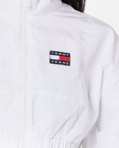 Tommy Jeans Women's Ultra Cropped Windbreaker Jacket White sold by Culture Kings