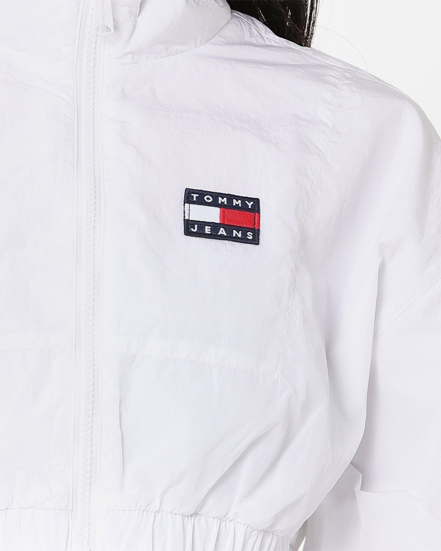 Tommy Jeans Women's Ultra Cropped Windbreaker Jacket White sold by Culture Kings product image thumbnail 3