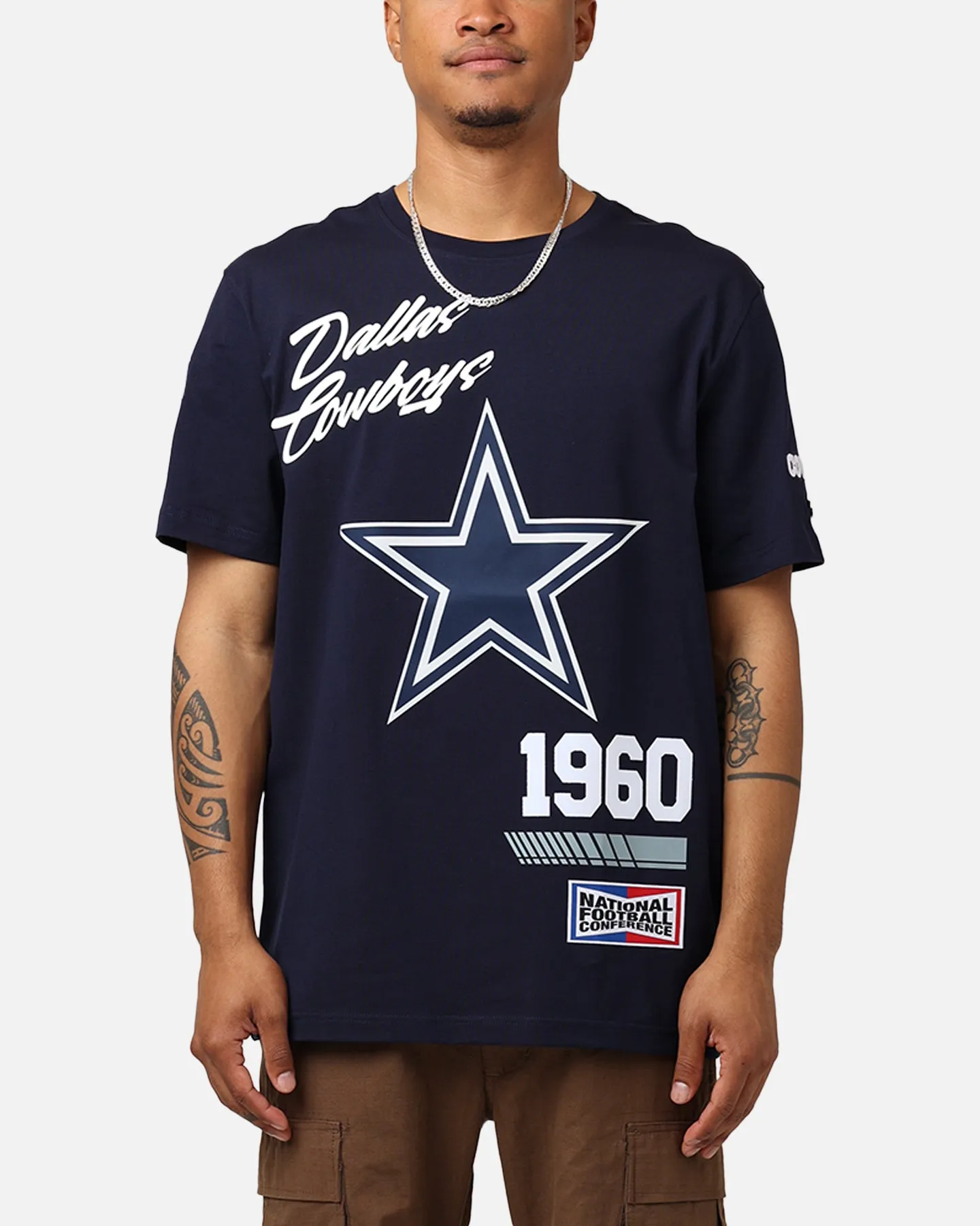 Pro Standard Dallas Cowboys Fast Lane SJ T-Shirt Midnight Navy sold by Culture Kings