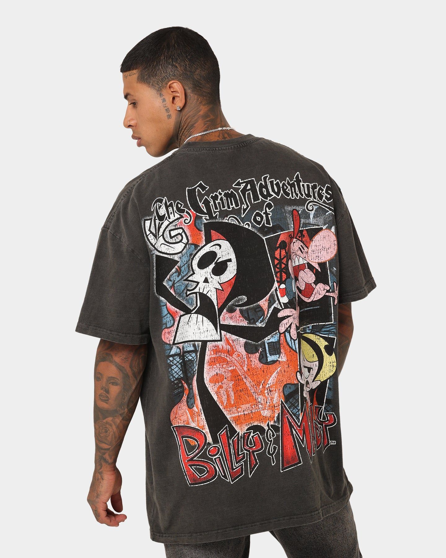 American Thrift X Cartoon Network Grim Heavyweight Vintage T-Shirt Black Wash sold by Culture Kings product image thumbnail 3