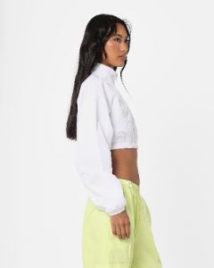 Tommy Jeans Women's Ultra Cropped Windbreaker Jacket White sold by Culture Kings