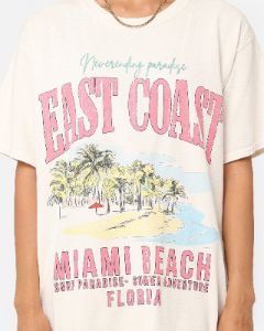 American Thrift Miami Beach Vintage T-Shirt Off White sold by Culture Kings