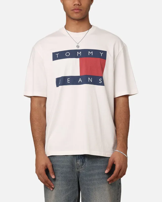Tommy Jeans TJM Oversized Big Flag T-Shirt Ancient White sold by Culture Kings